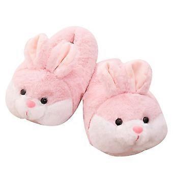 Cute Bunny Plush Slippers for Women, Cozy Cartoon Rabbit House Shoes, Soft Cotton Footwear for Winter, Fluffy and Warm Indoor Slippers, Comfortable Ho