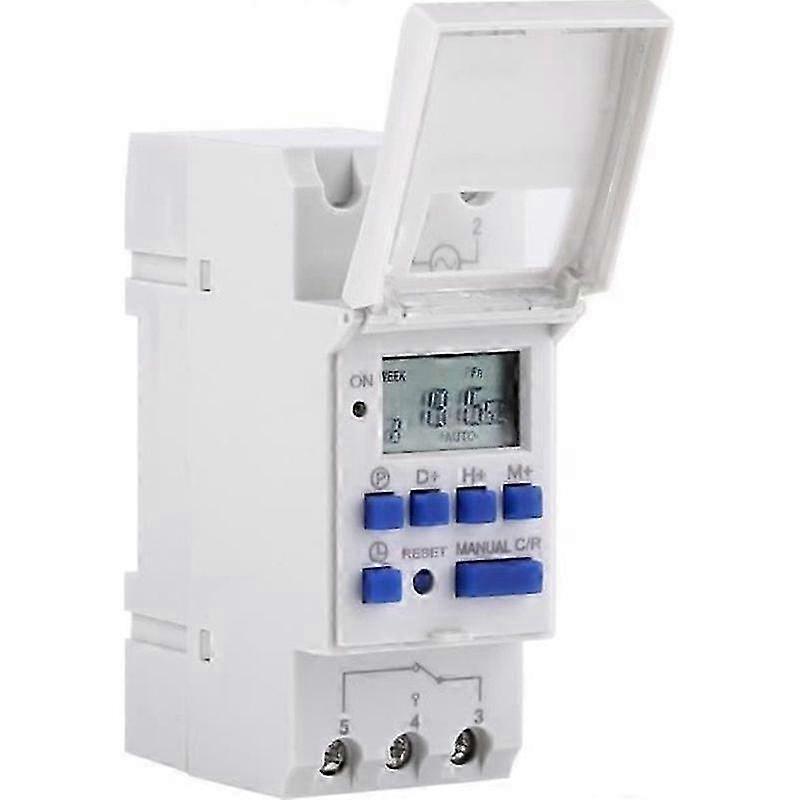 Weekly Daily Programmer Rail Mount Electrical Panel 15A - AC 220V