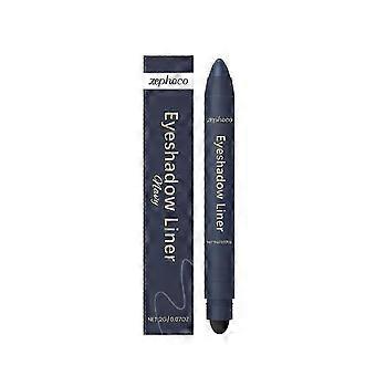 zephoco Wischfester 2-in-1 Lidschatten-Liner, ganztägig haltbar, perfekt für Frauen und Mädchen – Marineblau