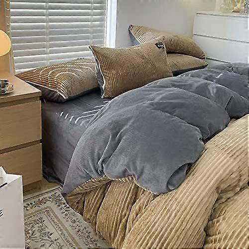 Double-sided Velvet Fleece Bedding Set