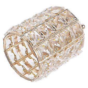 Crystal Makeup Brush Holder Desktop Organizer for Storage Use 1Pcs Golden