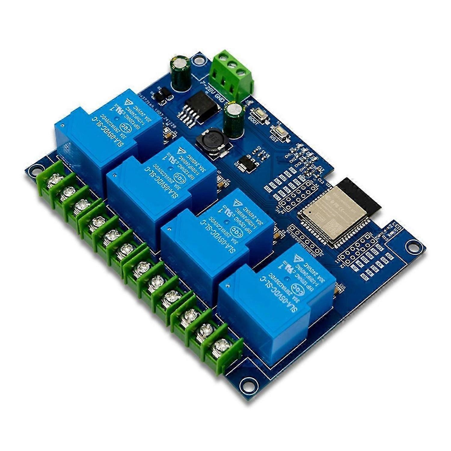 4 Channel Relay Module 30A DC7-28/5V WIFI Bluetooth Relay Module
