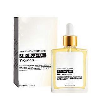 Zijdezachte lichaamsolie voor dames – Lichte, hydraterende olie, verhelderende en voedende huidverzorging, 50 ml!c2