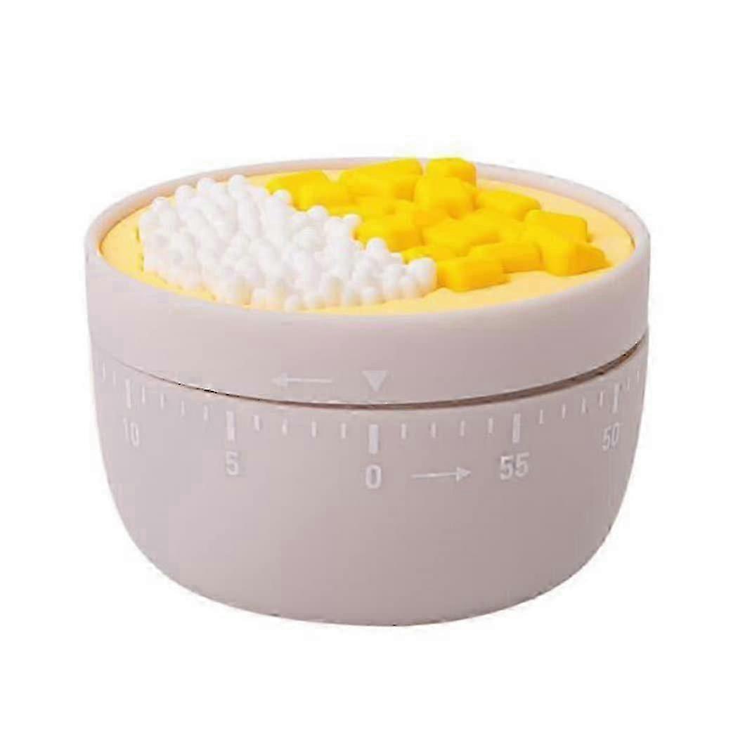 Pink Manual Spin Kitchen Timer for Cooking, Baking, and Learning with Reminder Function