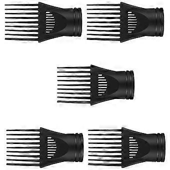 Hair Dryer Comb Nozzle Replacement for Styling 25Pcs Durable Black Plastic Attachments