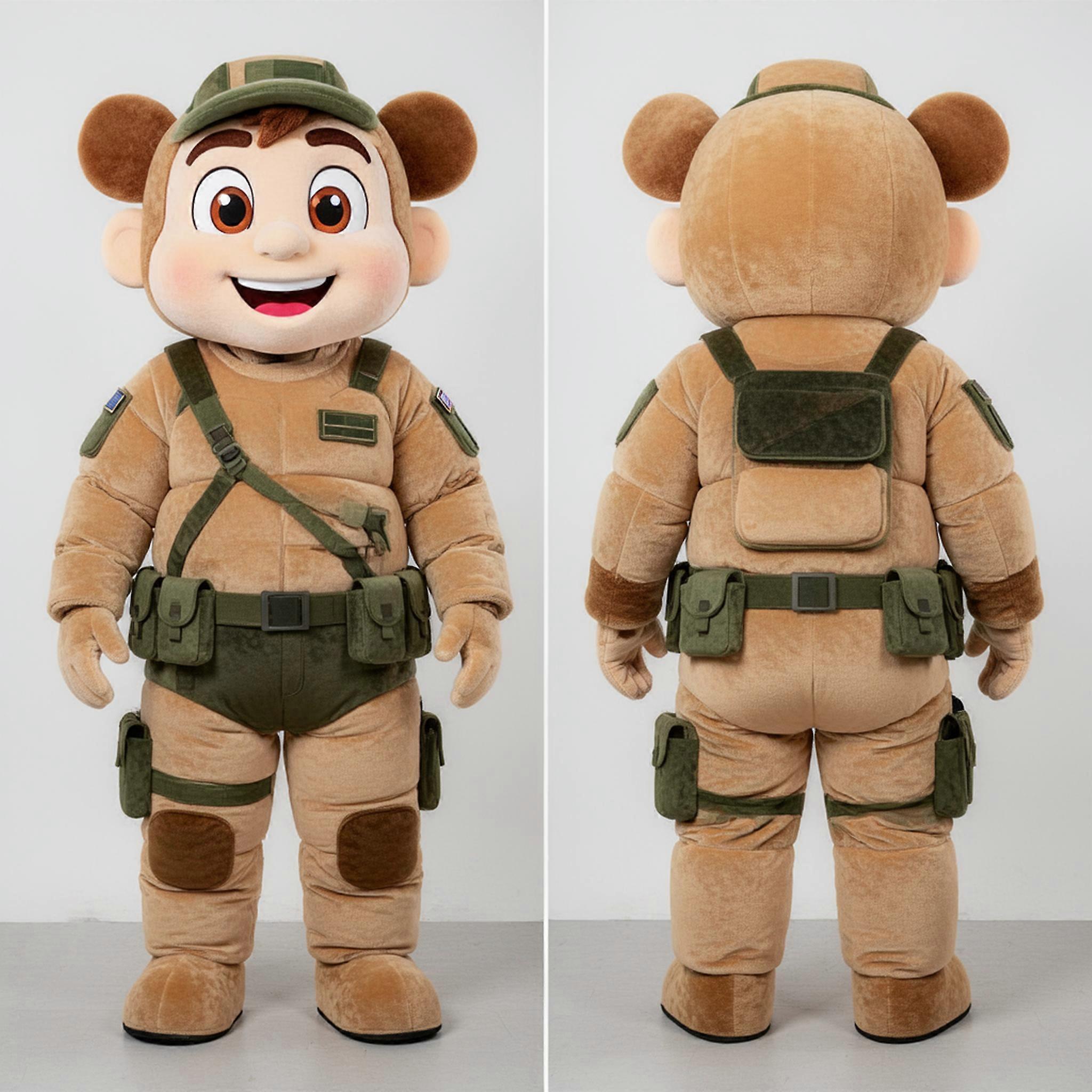 MASTICOT Velvety Tan Commando Mascot