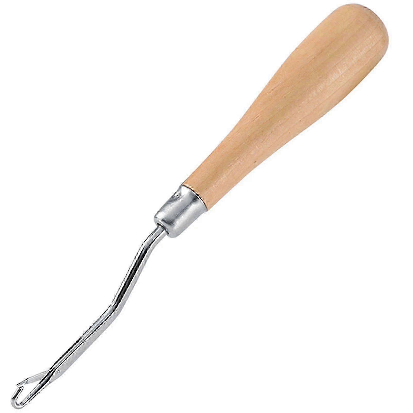 Wooden Handle Latch Hook Bent Tip