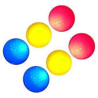 LED Light Up Golf Ball for Night Training 6Pcs Bright Colored Electronic Ball