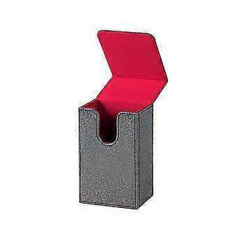 PU Leather Pearl Tarot Card Box, Sparkling Glossy Storage Case, Fits Standard Tarot Card Deck for Most Decks Black-SFYGV