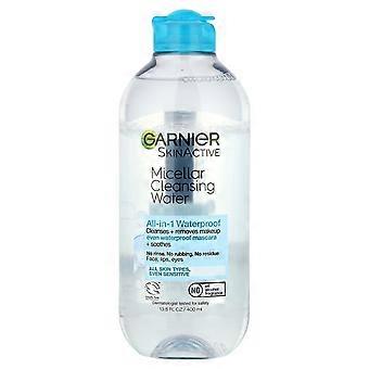 2 x Garnier, SkinActive, Mizellenwasser, für alle Hauttypen, auch für empfindliche Haut, 400 ml (13,5 fl oz).