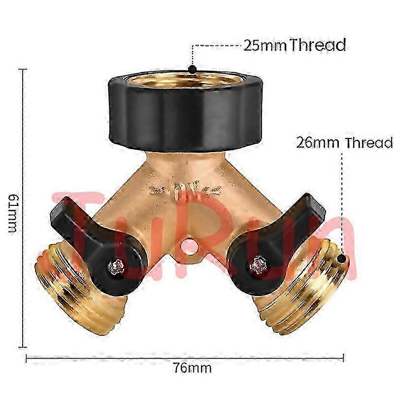 Brass Quick-Coupling Water Splitter