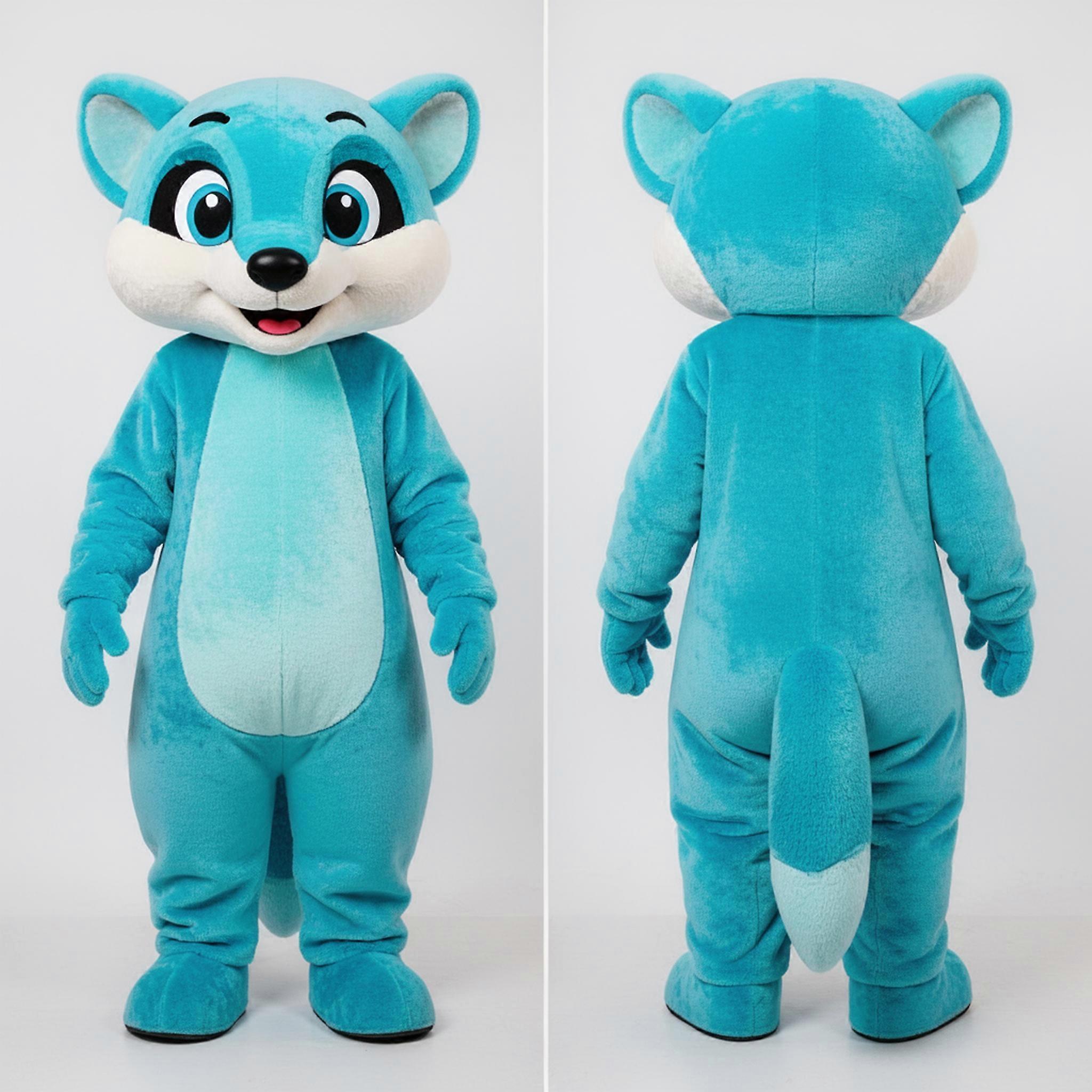 MASTICOT Cyan Cartoon Mongoose Mascot