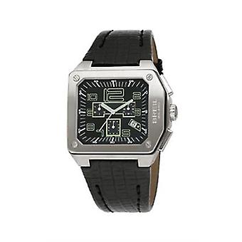 Breil milano watches logo reloj para Hombre Analógico de Cuarzo con brazalete de Piel de vaca BW0394