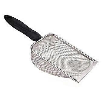 Durable Stainless Steel Litter Scooper - Ergonomic and Easy to Clean for Cats / Dogs, Heavy-Duty / Sleek Design