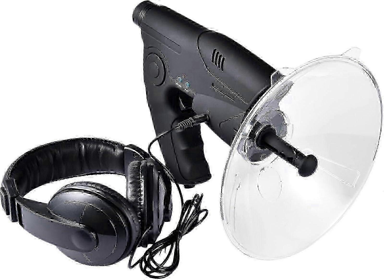 Microphone parabolique, monoculaire, dispositif d'écoute parabolique 8x avec amplificateur sonore et enregistreur numérique, modèle T-PMM.