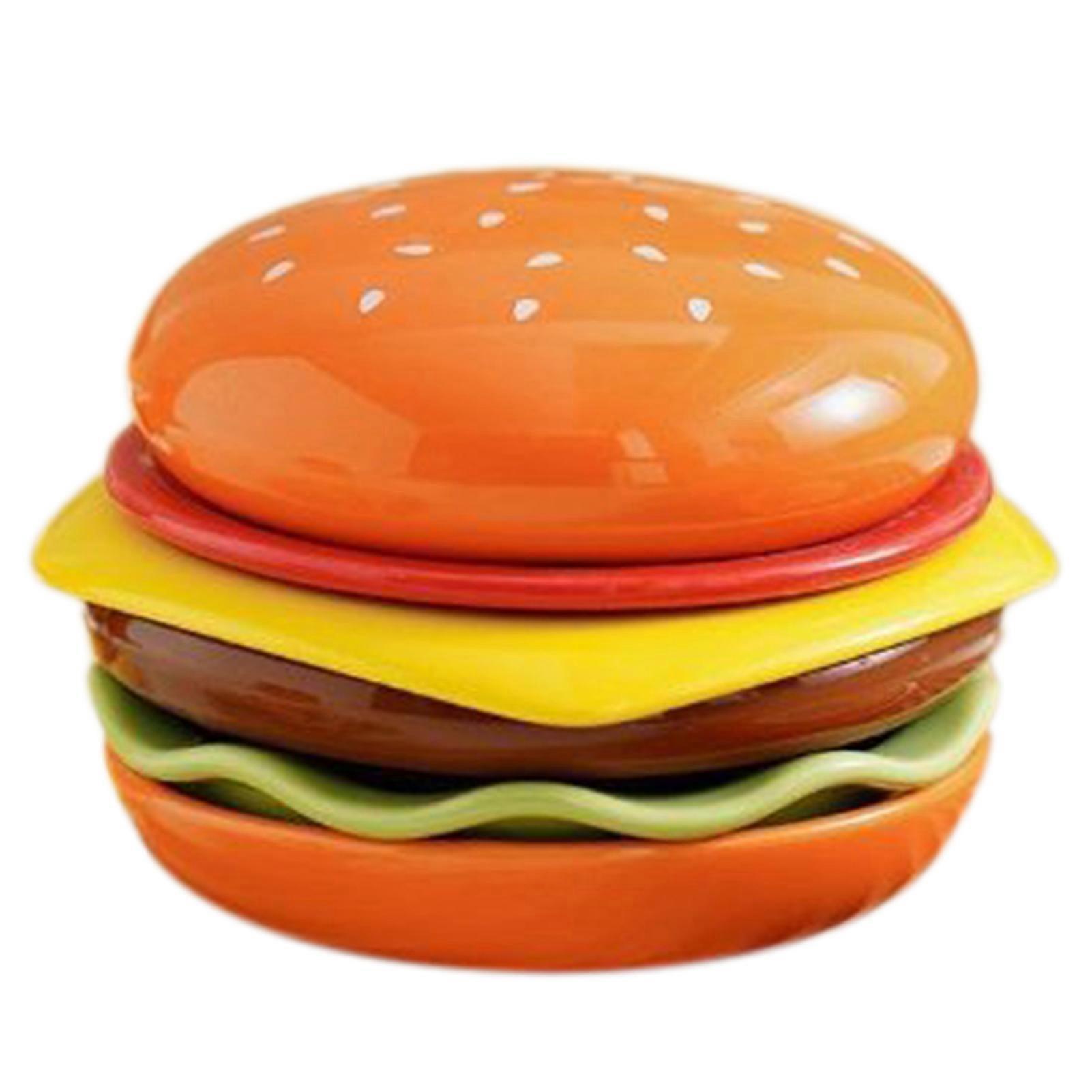 Ceramic Hamburger Dinner Plate Set