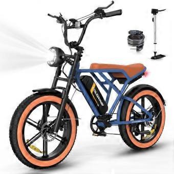 COLORWAY Electric Bike, 20" All-Terrain E-BIKE with 4.0 Fat Tire, 250W Motor and 48V 15Ah Battery, Shimano 7 Speeds