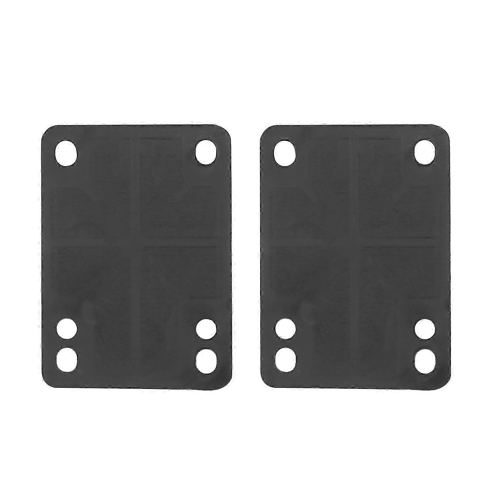 Black Rubber Skateboard Riser Pads