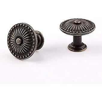 Lot De 30 Boutons De Placard En Alliage De Zinc Noir, 3,1 Cm