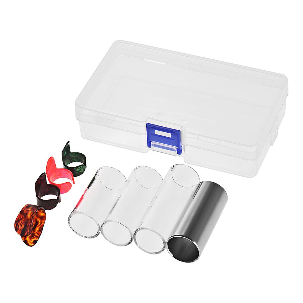 Guitar Slides Set Includes 3 Glass Slides (5.1cm/ 6cm/ 7cm)