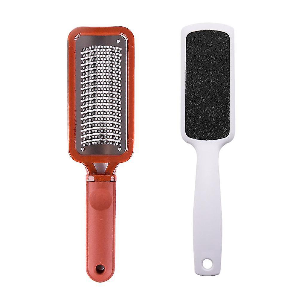 4 Pack Foot File Kit,2 X Stainless Steel Foot Rasp & 2 X Plastic Double-sided Foot