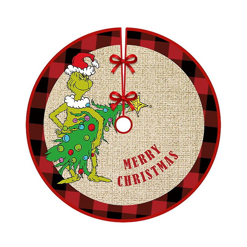 Christmas Tree Skirt Printed Tree Bottom Christmas Decorations