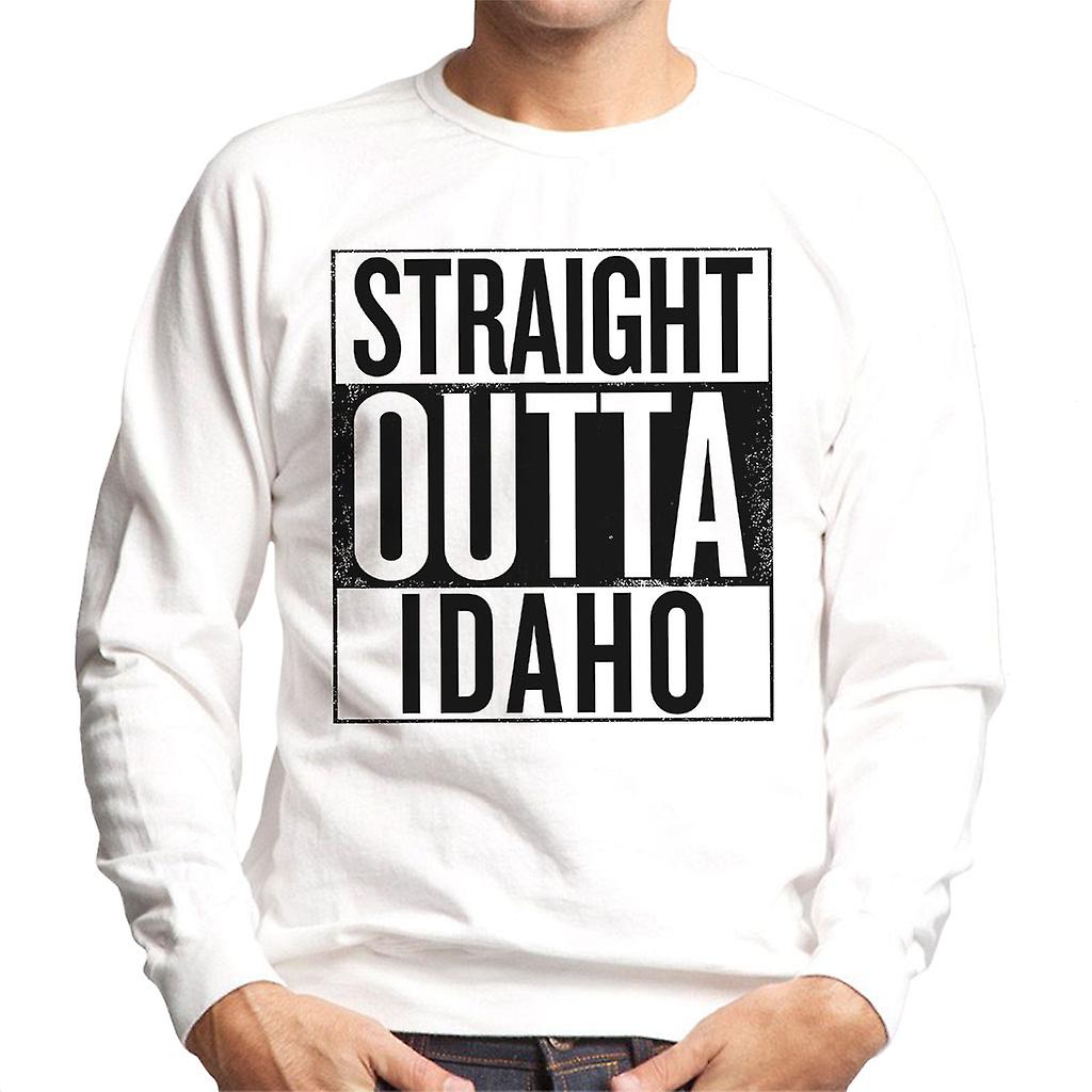 Černý text přímo z Idaha americký stát muži ' s tričko