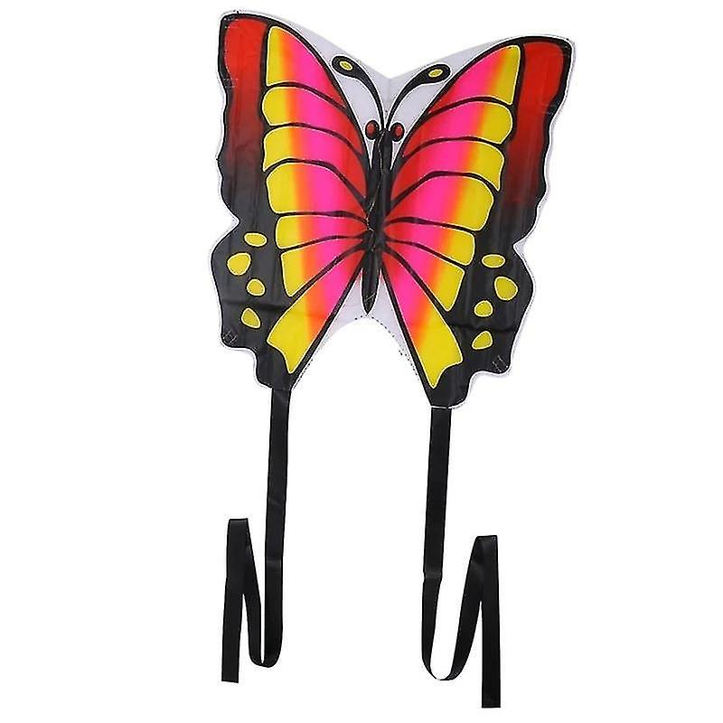 Pink Beautiful Butterfly Kite String Tail sport