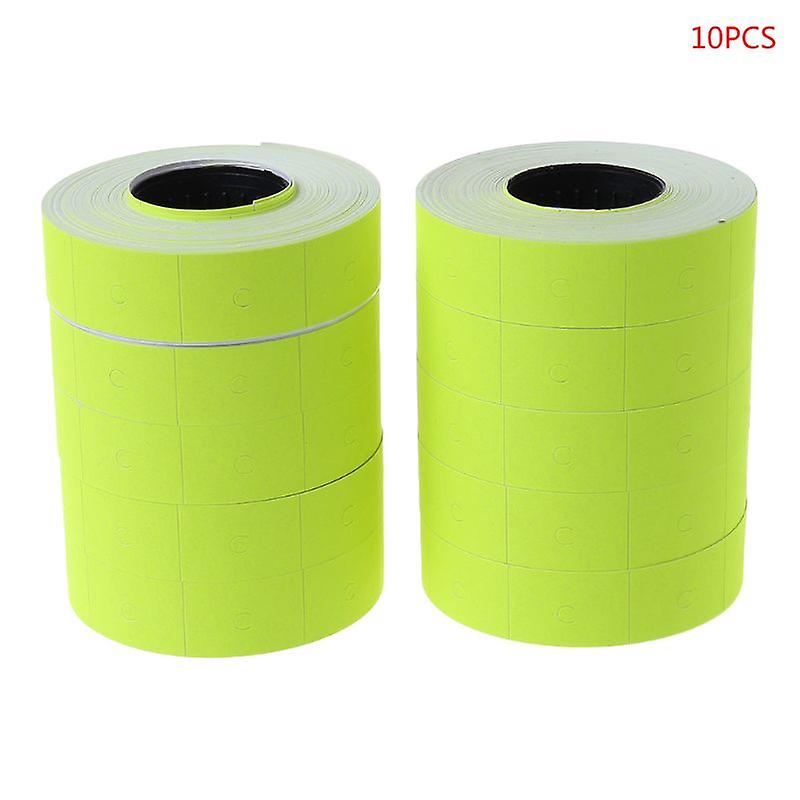 10 Rolls 5000 Pieces Double Row Colorful Price Label Paper Tag Mark Sticker For