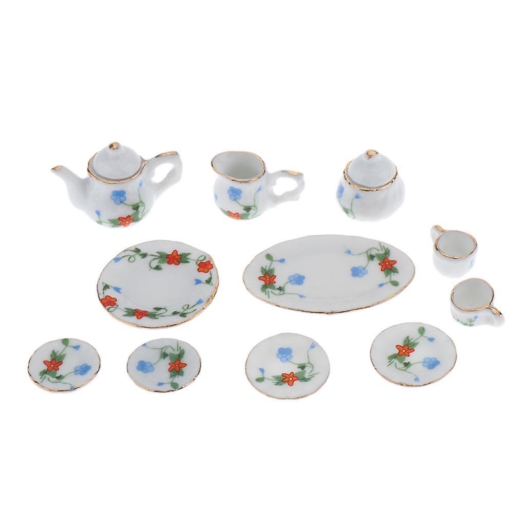 1/12 Scale Coffee Tea Cups Ceramic Tableware Dollhouse Kitchen Accessories E