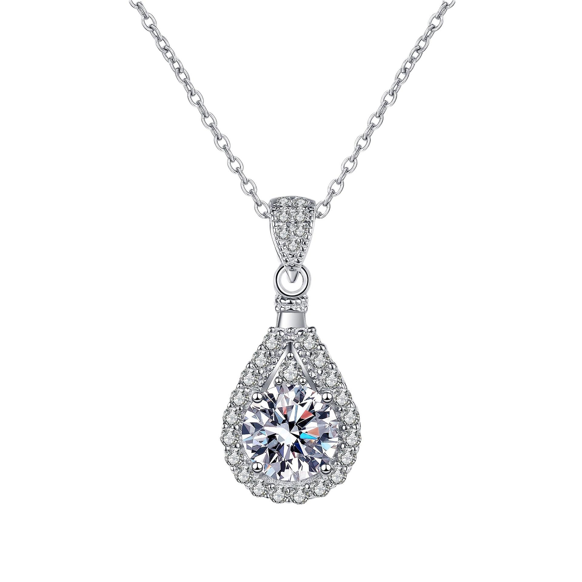 925 Sterling Silver Moissanite Necklace