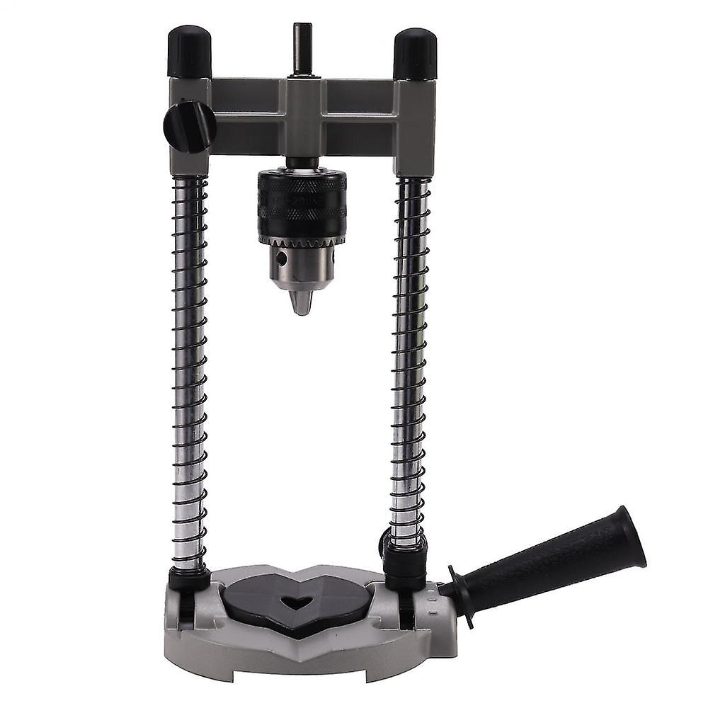 1 Pcs Multifunctional Drill Stand Adjustable 45-90 Angle Drill Guide Attachment, With Chuck Drill