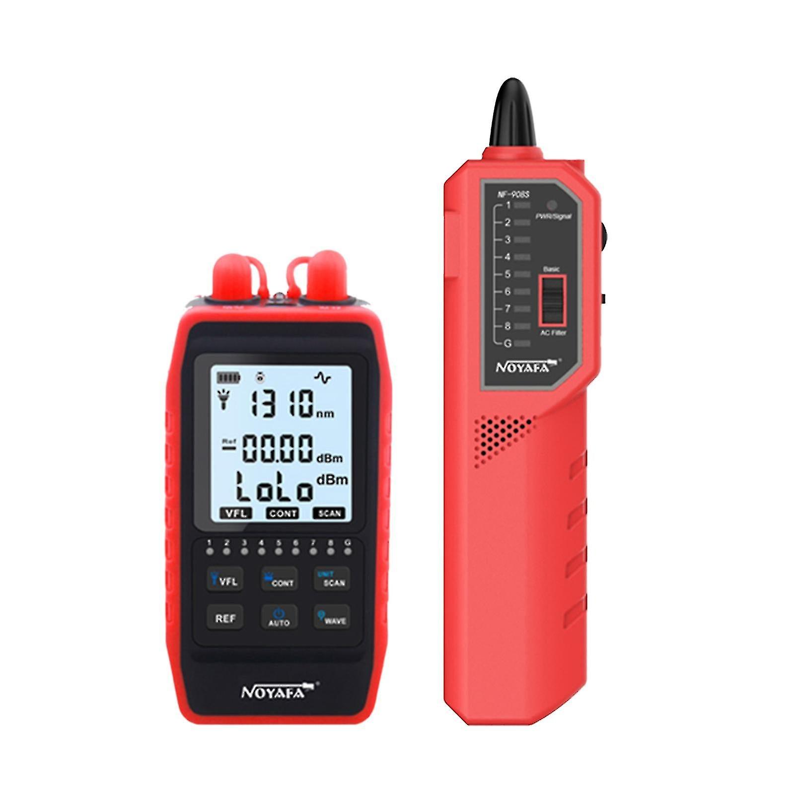 Noyafa NF-908S Optischer Leistungsmesser-Verstärker; Network Line Finder Cable Wire Tracker Opm Visual Fault Locator Network Cable Test
