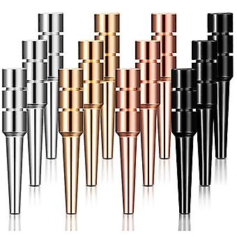 12 stuks metalen cribbage pegs passen 1/ 8 gaten cribbage board met een taps toelopend ontwerp 4colors