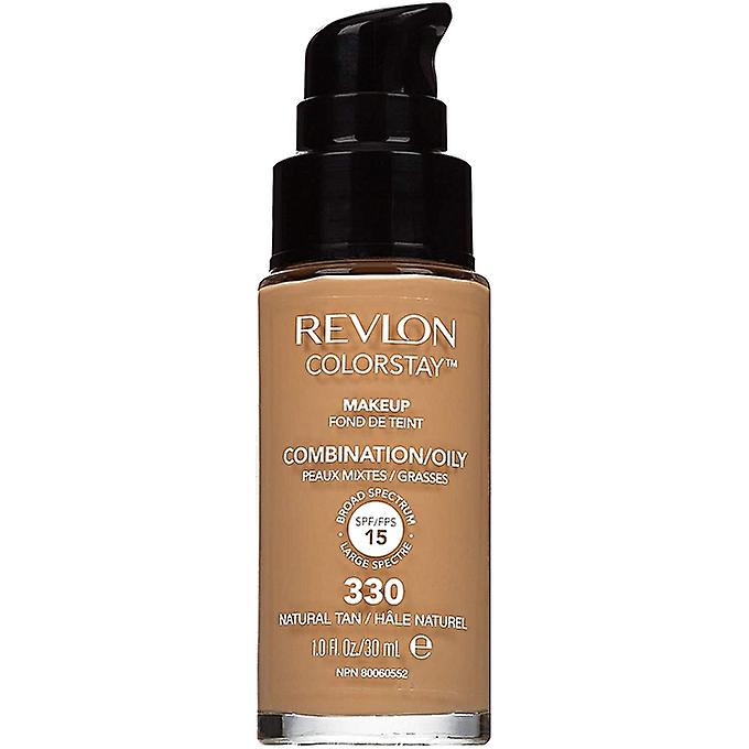 Revlon Colorstay make-up combinatie/vette huid-330 Natural Tan 30ml
