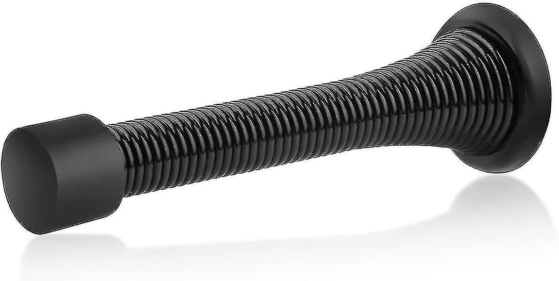 12 Pack Schwarze Federtürstopps, Heavy Duty Türstopper, flexibler Federtürstopper