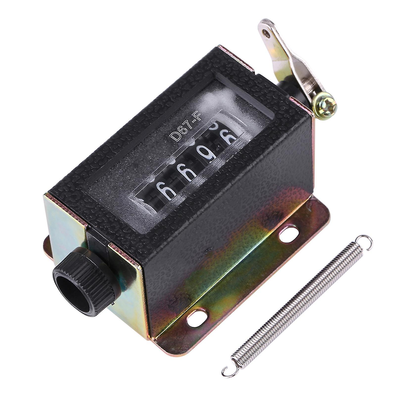D67-F 5-Digit Mechanical Resettable Tally Counter 55x46x34mm