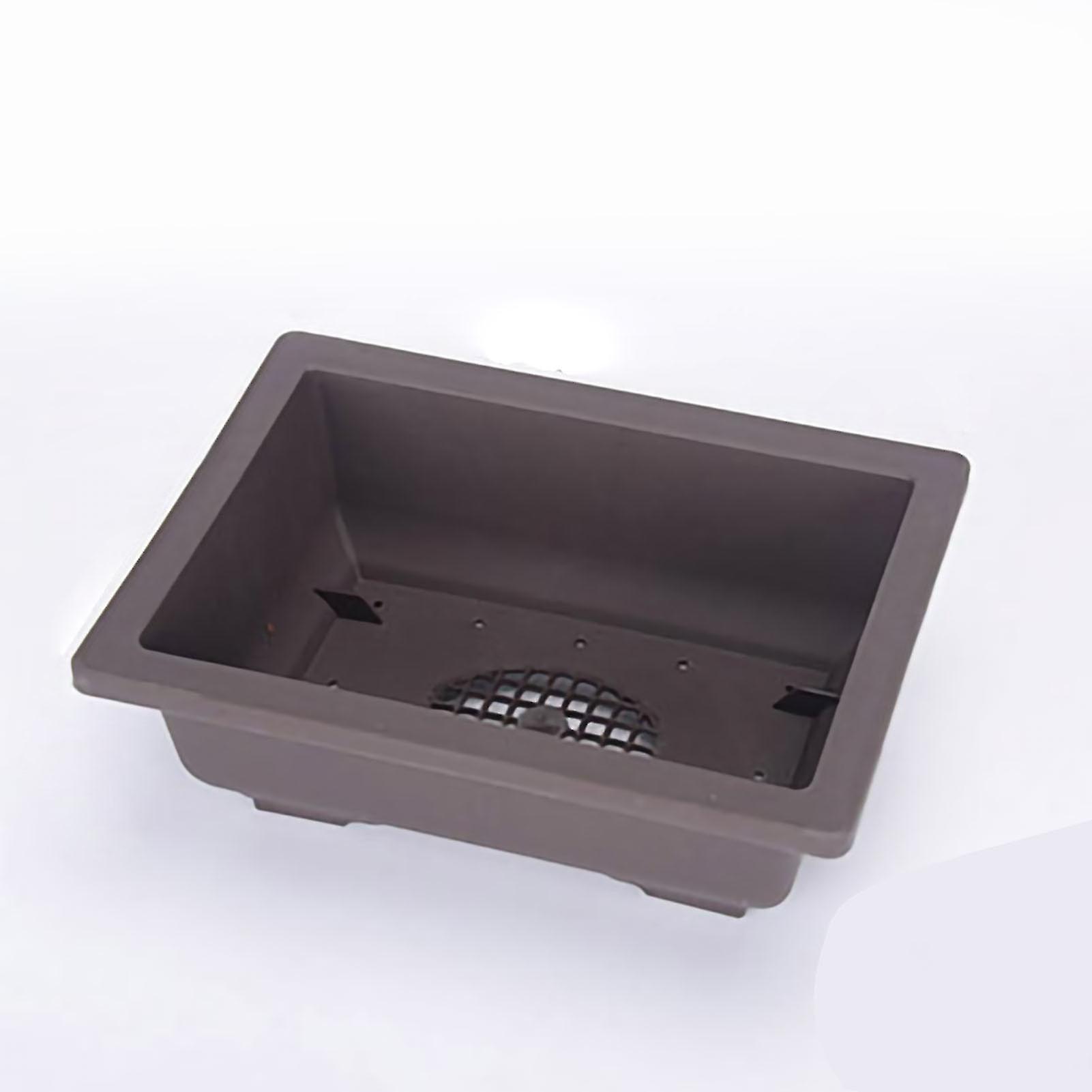 Touch Plant Pot Rectangular Flower Pot Simple Stylish Drain Design Thickening Succulent Pot Succulent Planter with Tray Small Rectangular Pot