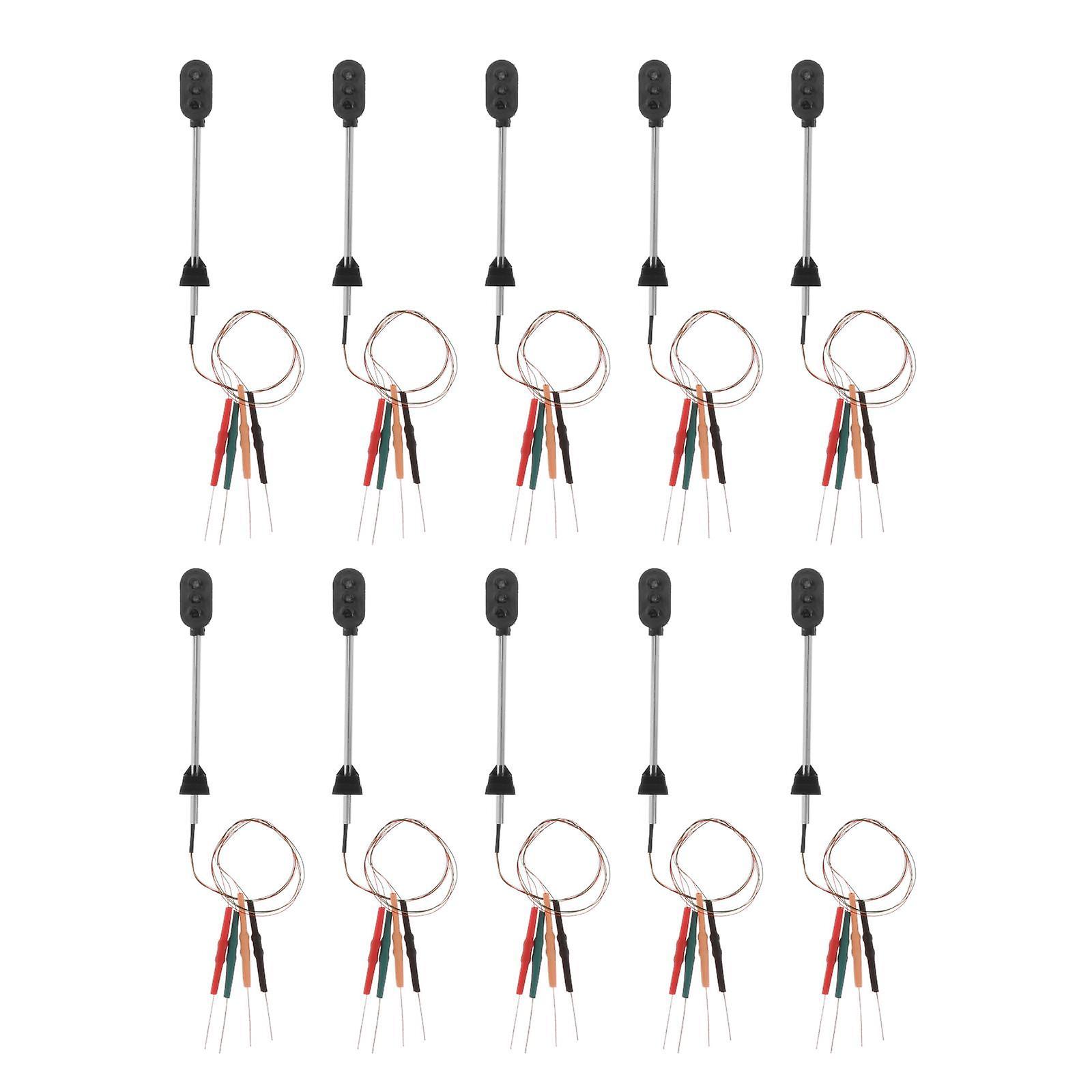 20 Stück Modell Miniatur Straßenlaternen Ho Scale Leds Warmweiß 1:100