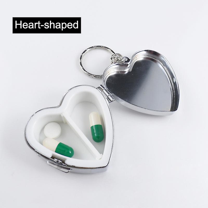 Pill Medicine Candy Box Case Storage Vitamin Container Metal Pocket Portable Organizer