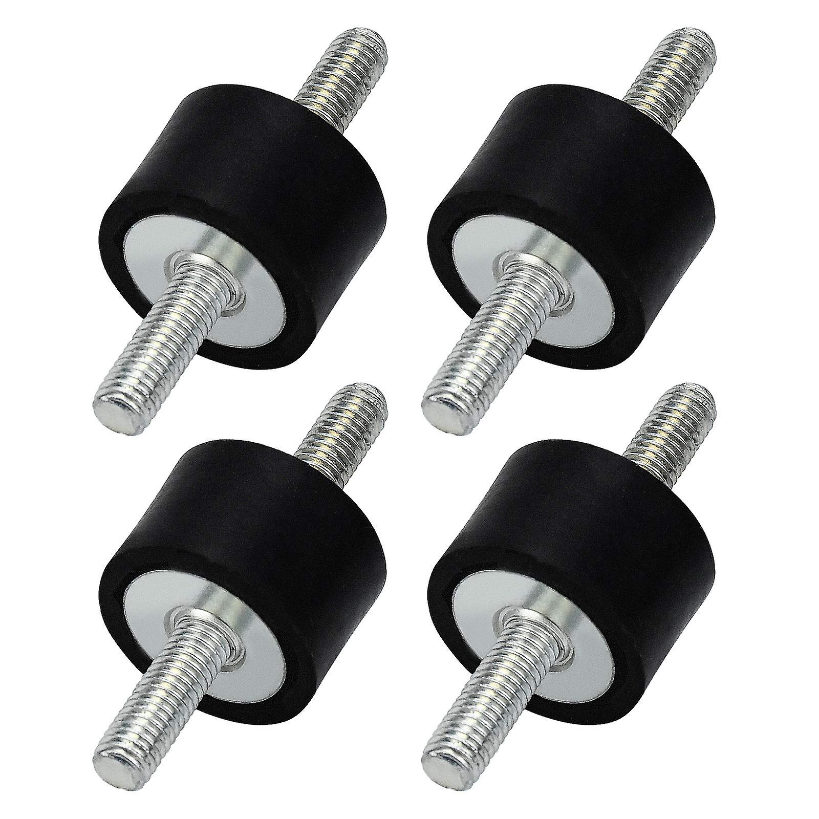 4 Pcs M8 30 x 20 mm Rubber Anti-Vibration Isolation Mounts, Vibration Damping Mounts Isolator for Car, Boat, Coils, Air Compressor