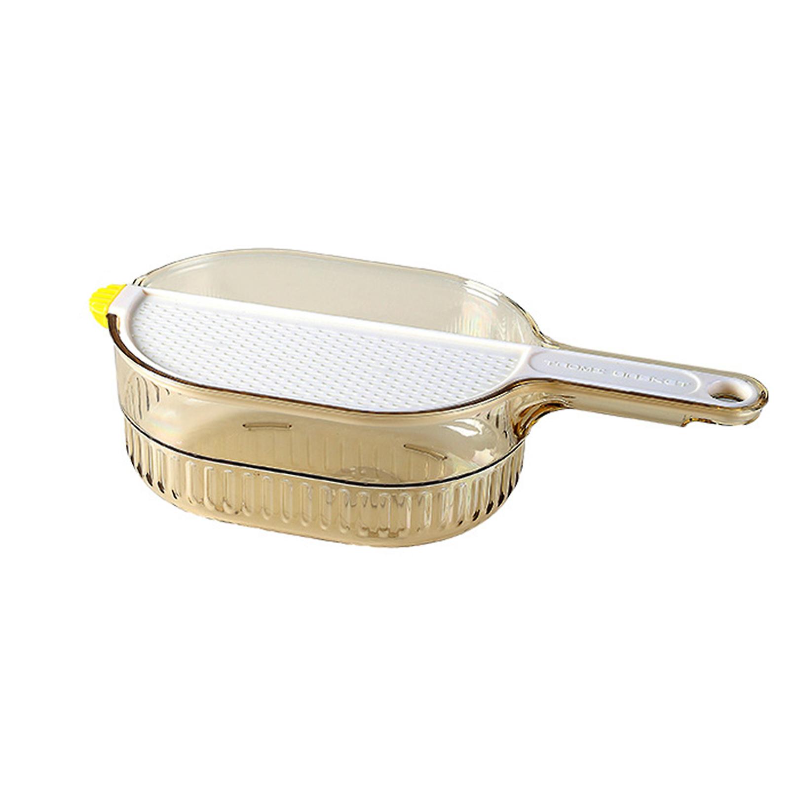 Sink Draining Filter Bowl with Handle Durable Fruit Veggies Washing Basin Kitchen Accessories