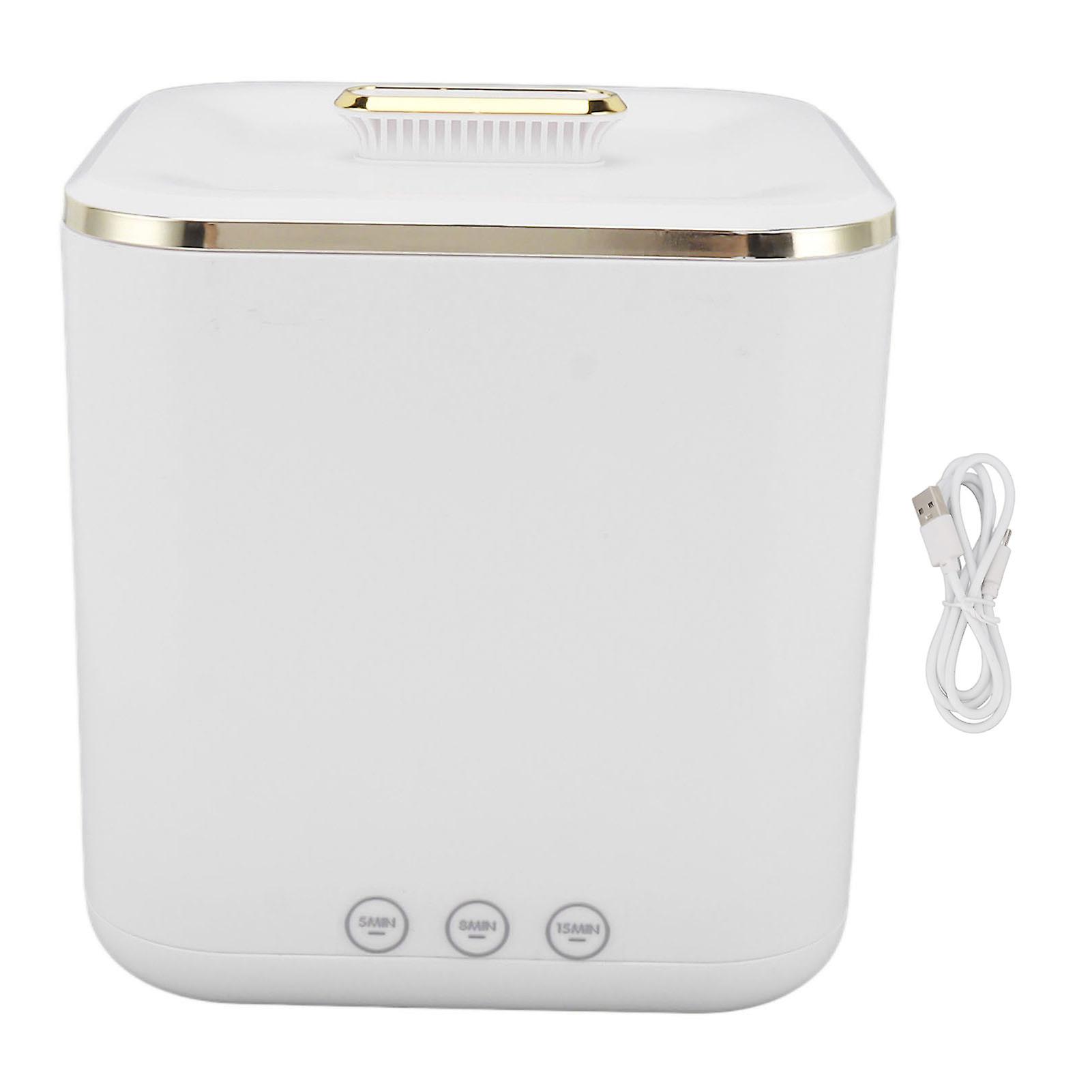 Compact 5L Portable Washer with 3 Speed Settings & Timer for Small Laundry in White