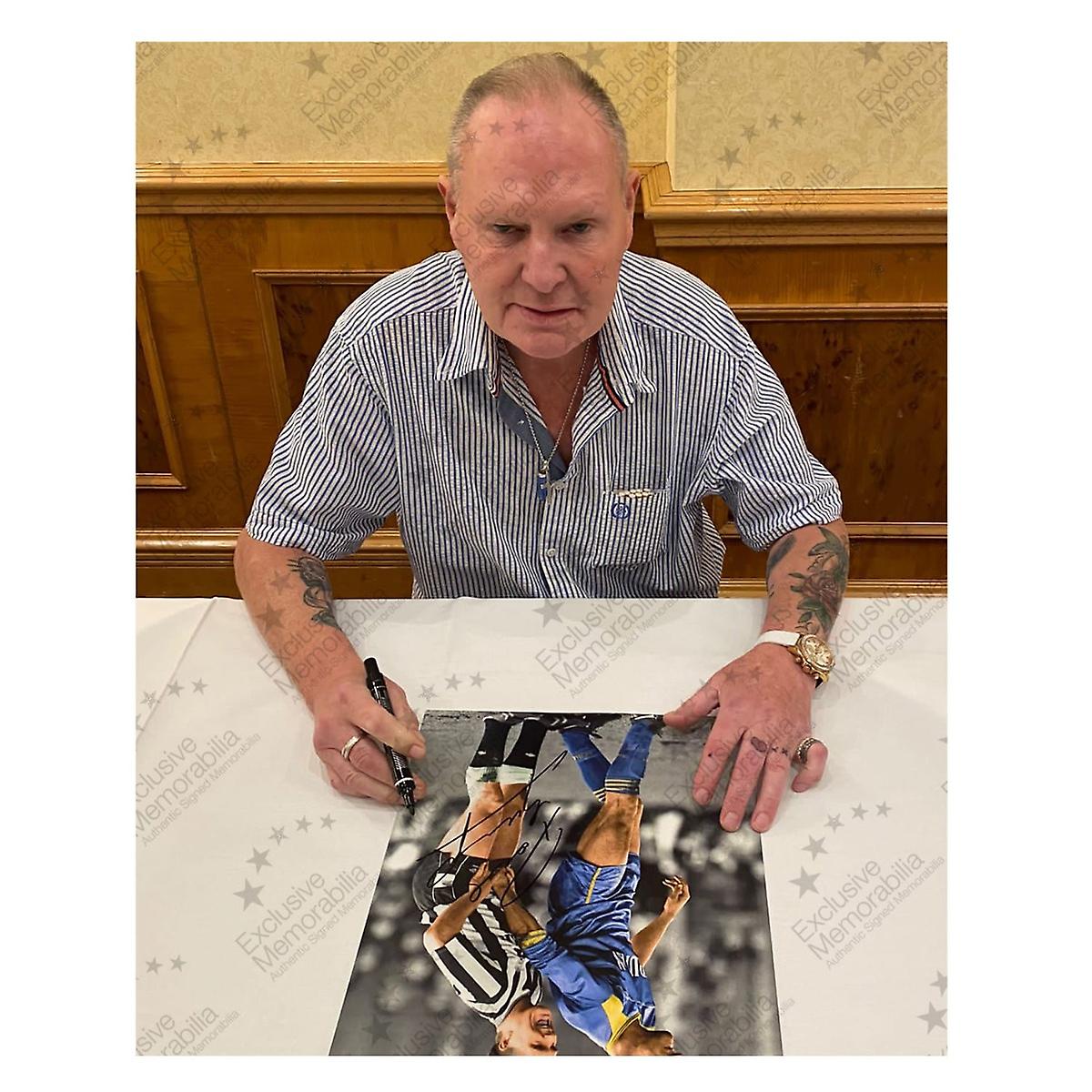 Paul Gascoigne And Vinnie Jones Signed Photo | Fruugo US