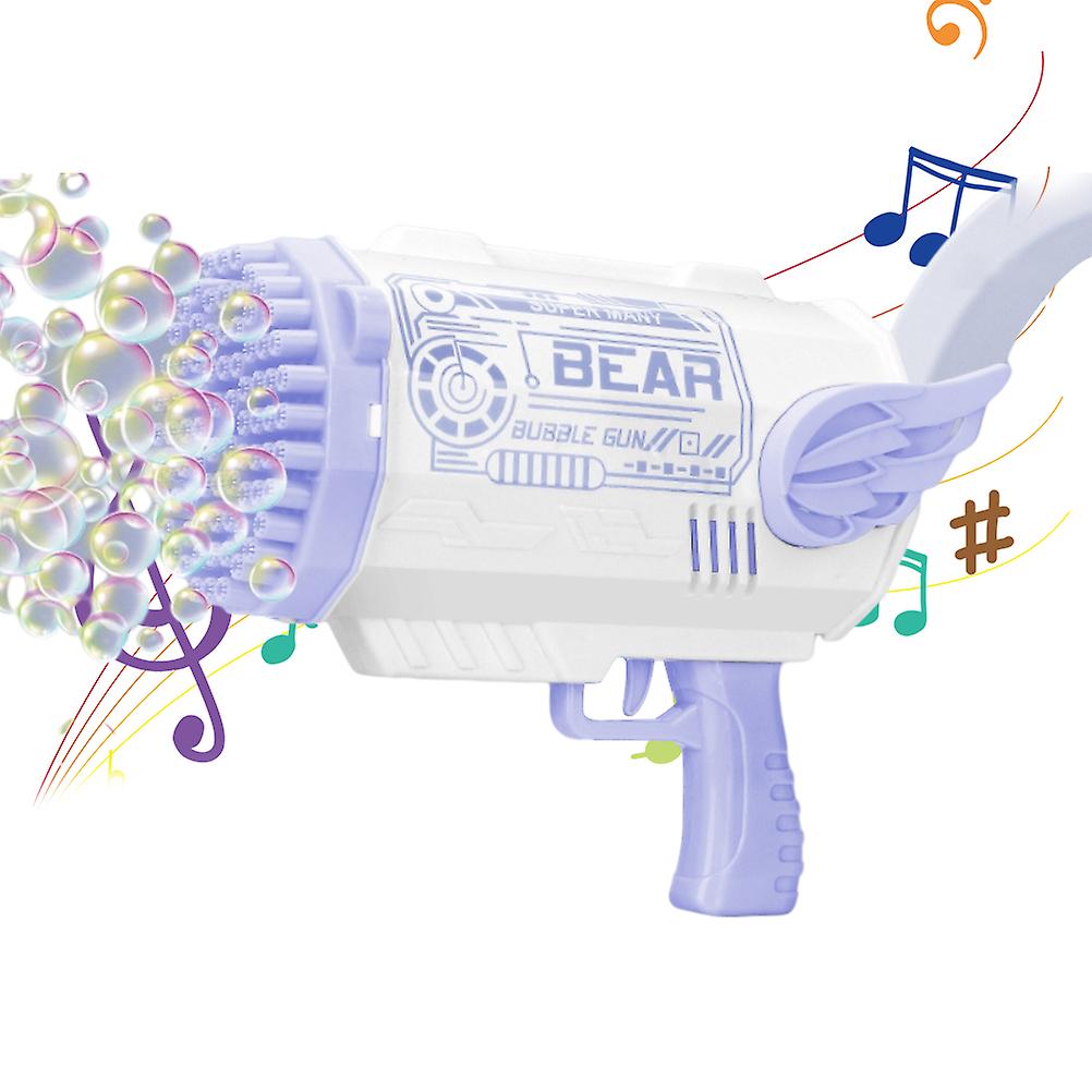 Children Bubble Machine Gun 80 Hole Bubble Machine  Launcher Bubble Maker Blower Summer Outdoor Game