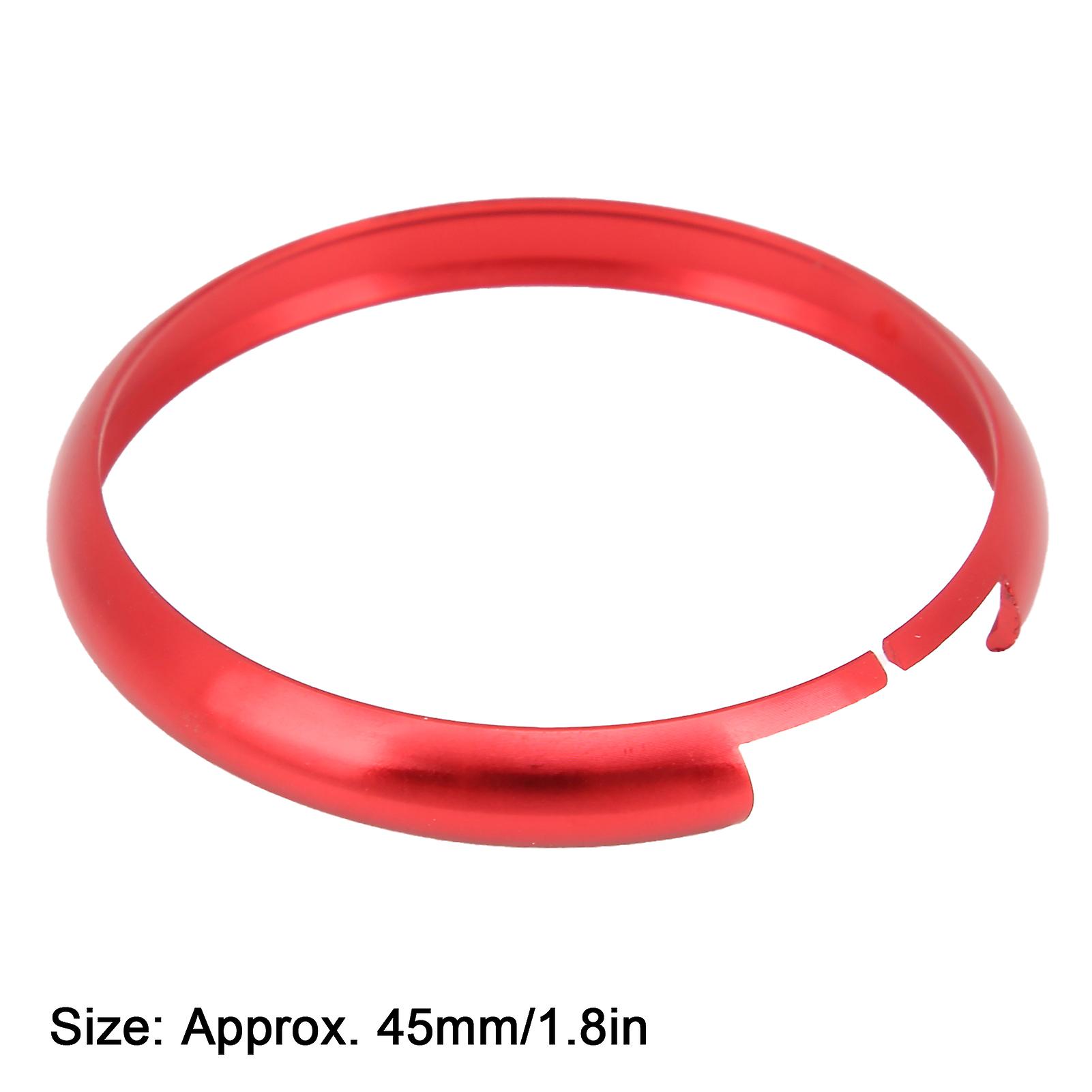Remote Key Fob Ring Trim Aluminum Alloy Replacement for MINI R55 R56 R57 R58 R59 R60Red