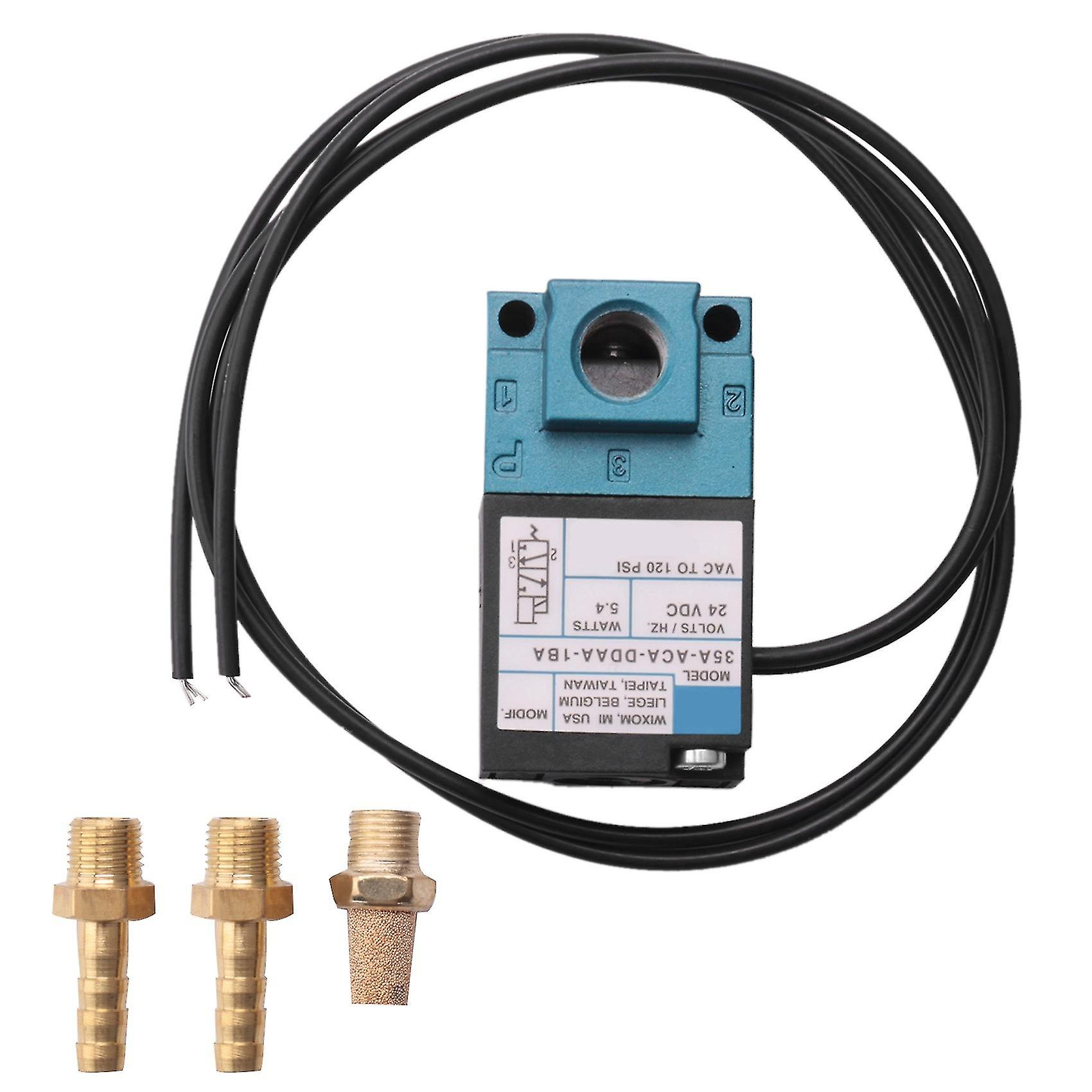 Dc 24v 5.4w Ecu 3 Port Electronic Boost Control Solenoid Valve 35a-aaa-ddaa-1ba With 3pcs Fittings