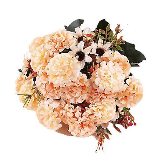 1 Bouquet Fake Flower Non-fading Decorative Eco-friendly Useful Nice Looking Simulated Bouquet for Home