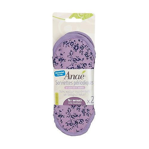 Washable sanitary napkins "Millefleurs" Normal 2 units