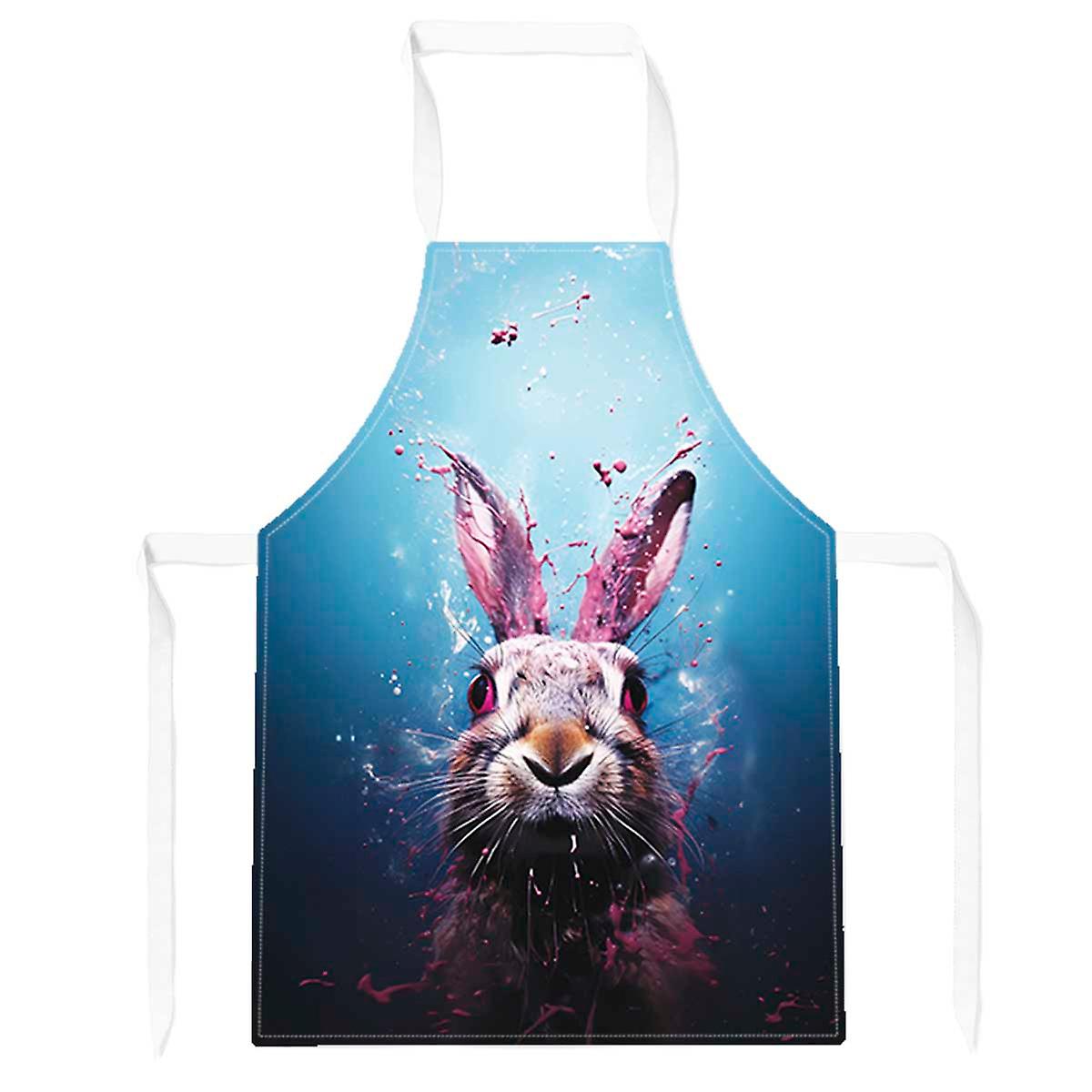 Rabbit Face Splashart Apron